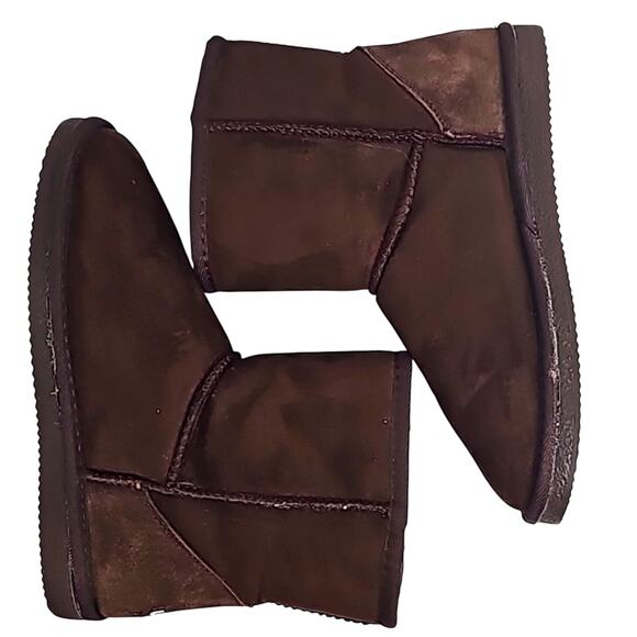 Lamo Womens's Classic 6" Tall Premium Faux Fur Brown Fashion Winter Boot Size 7 - Picture 3 of 8